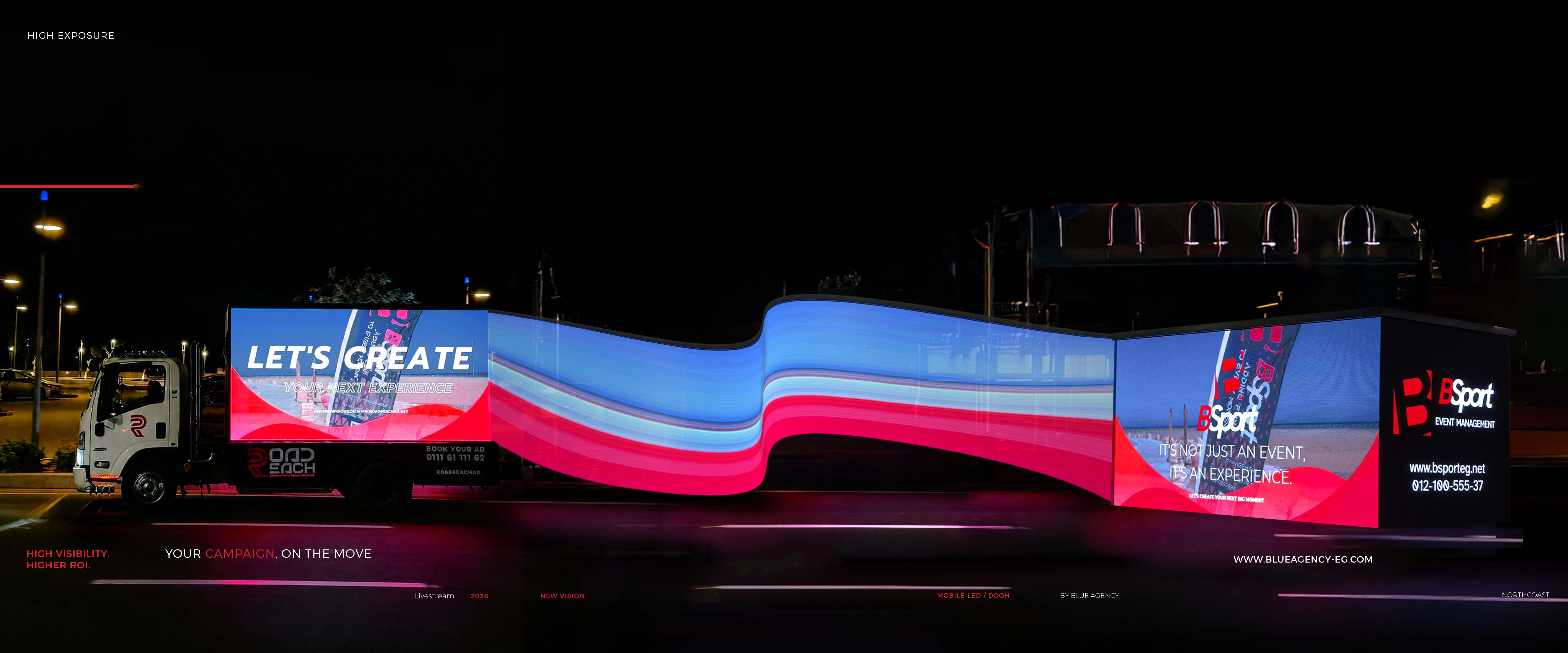 The First Fully Bookable Mobile LED OOH Experience in Egypt