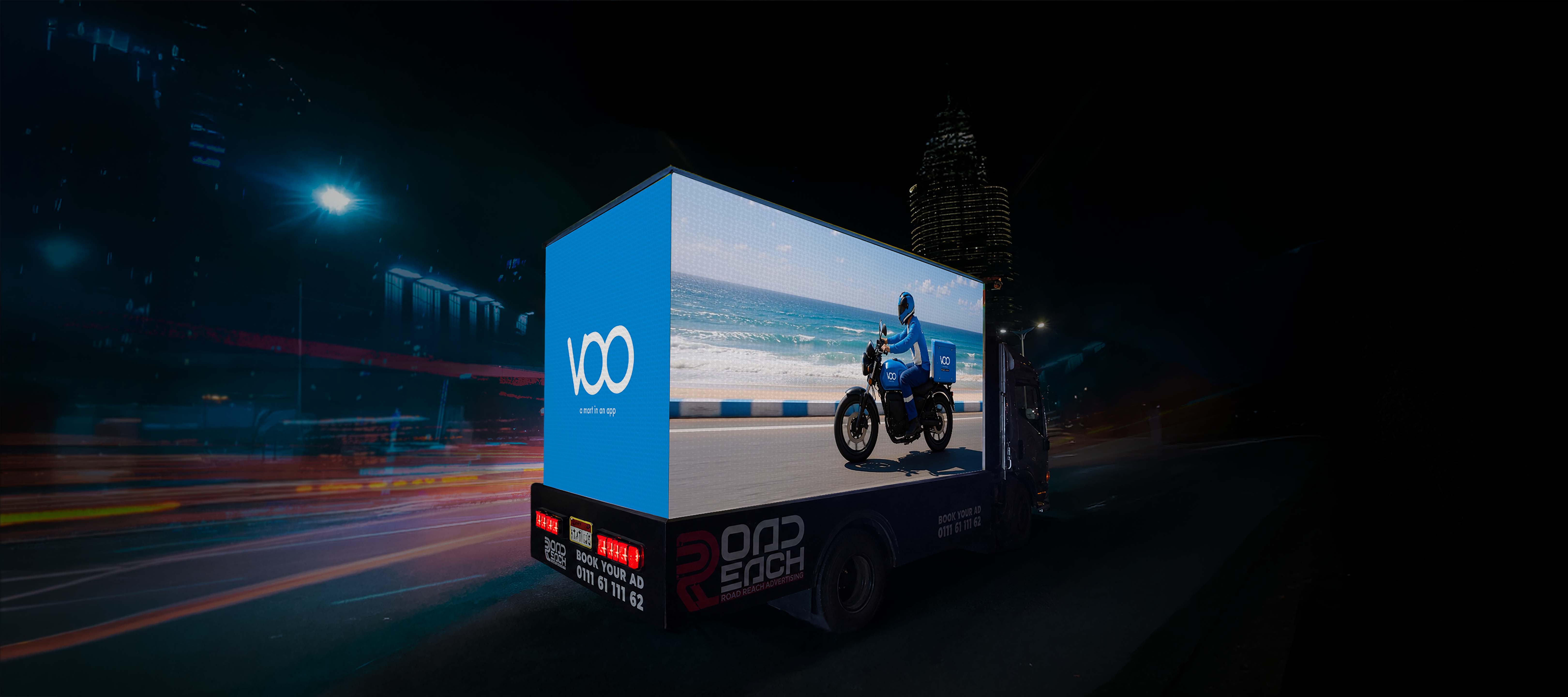 Exclusive Booking: 20 m² of Moving LED, Carrying Your Ad and Nothing Else